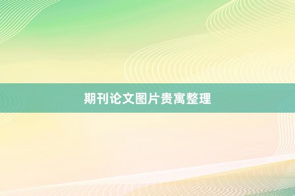 期刊论文图片贵寓整理