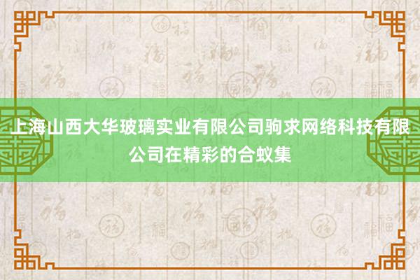 上海山西大华玻璃实业有限公司驹求网络科技有限公司在精彩的合蚁集